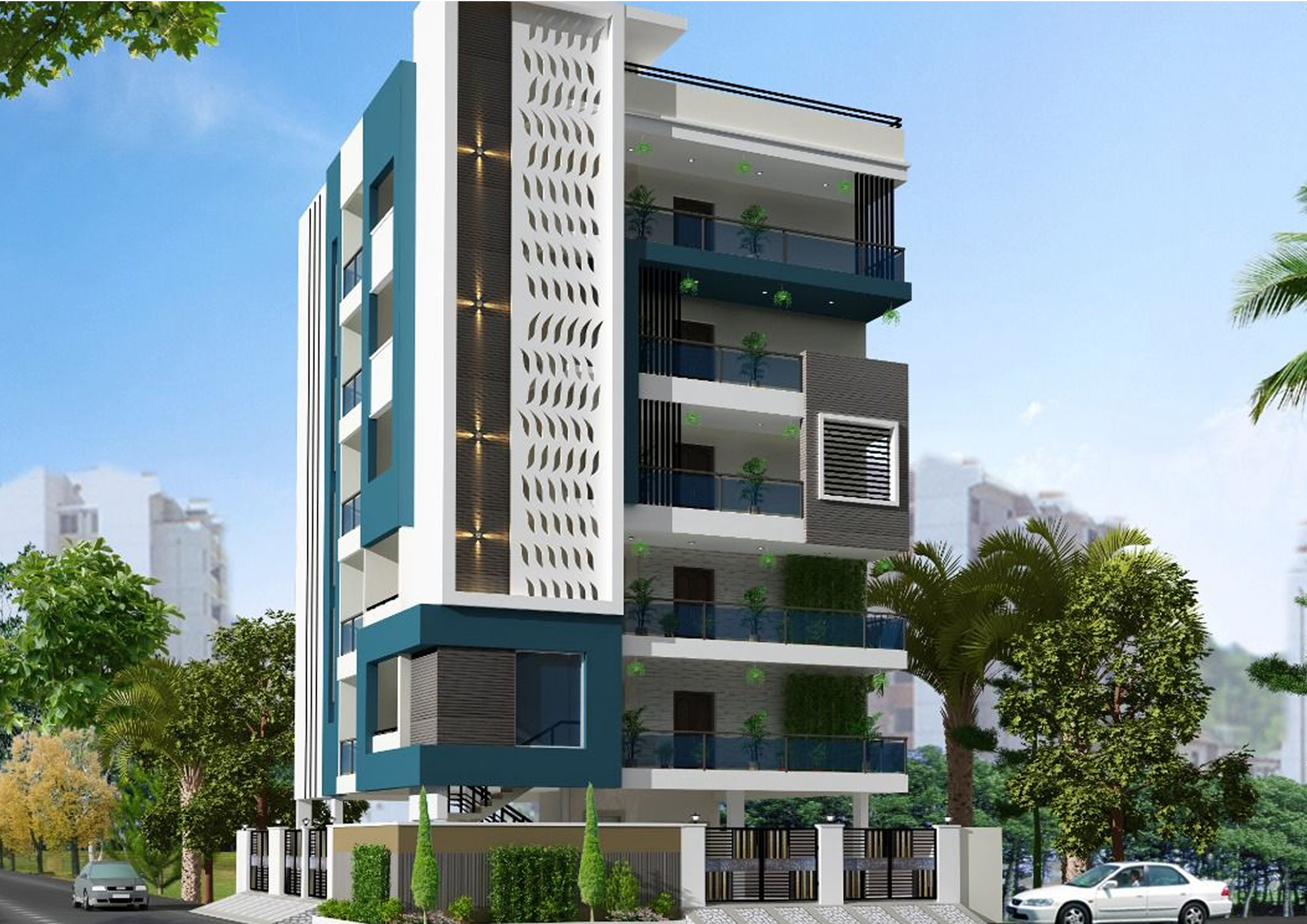 Modern building exterior